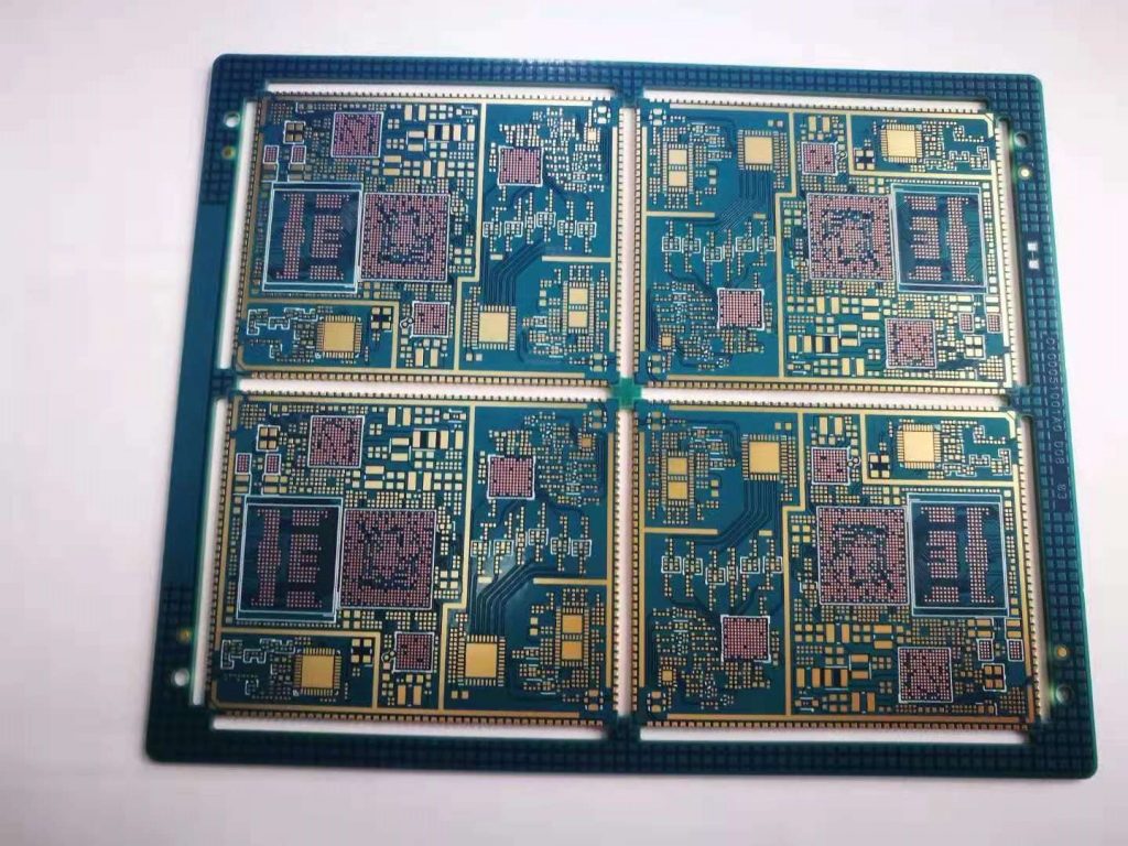 10-layer second-order HDI board, 2+4+2 structure