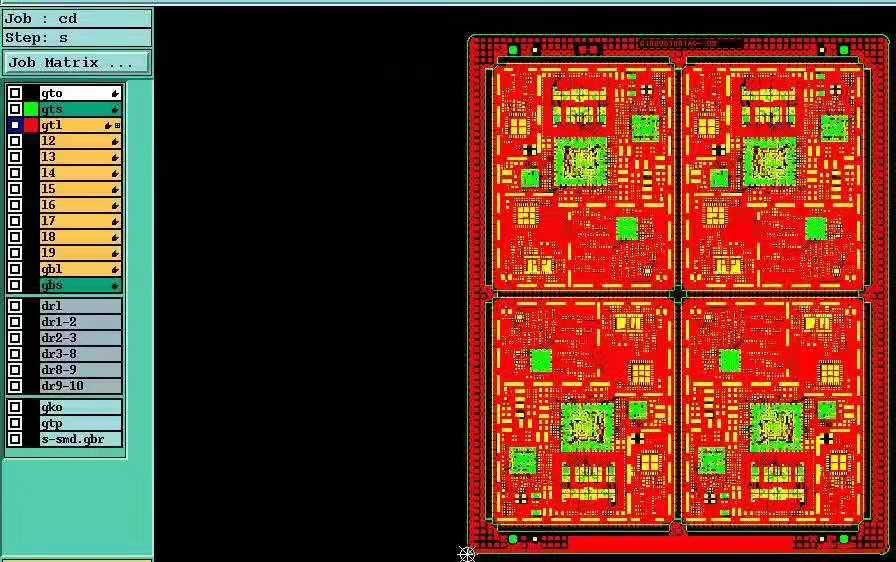 10-layer second-order HDI board, 2+4+2 structure (3)